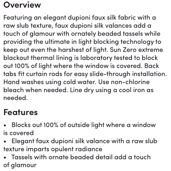 Port-wine beaded sun blocking valances (2) - Picture 8 of 9